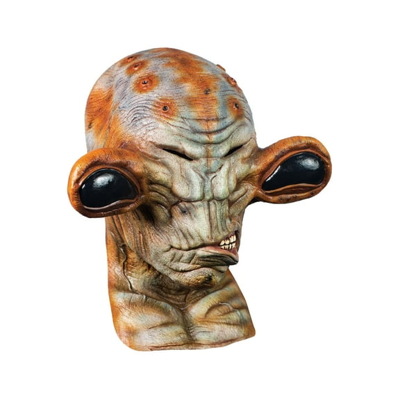 Alien Richer Deluxe Full Latex Mask w/ Big Black Eyes