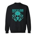 thumbnail image 1 of Alien Rockstar Design Sweatshirt Men -Image by Shutterstock, Male Small, 1 of 4