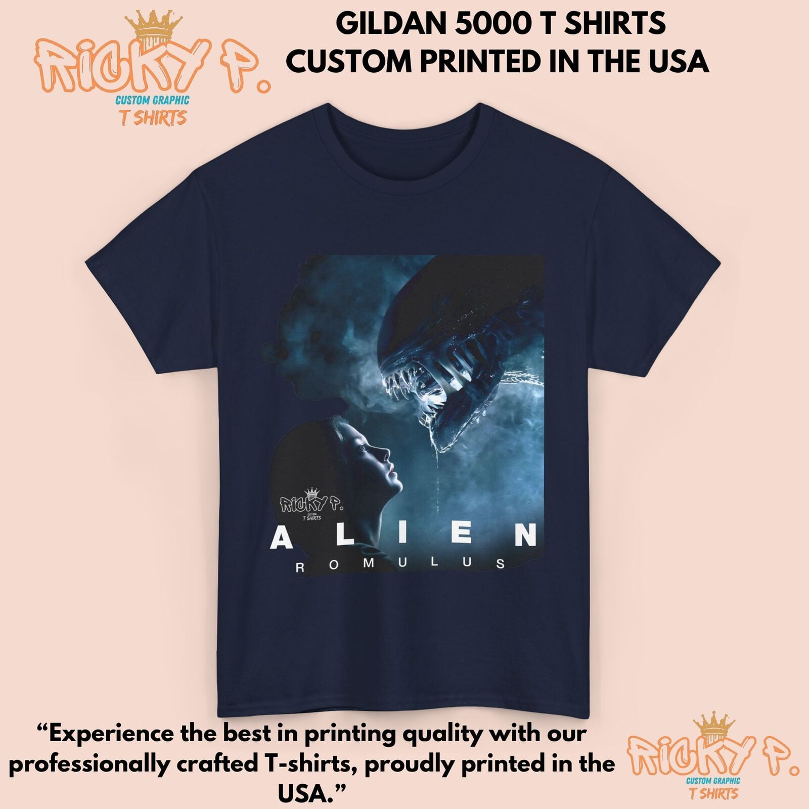Alien Romulus 2024 By Ricky P T Shirt Unisex Heavy Cotton Tee