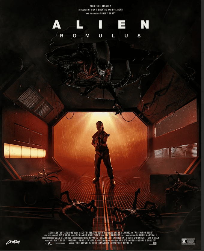 Alien: Romulus (2024) Poster 24x36 - Sci-Fi Epic, Dark Aesthetic ...