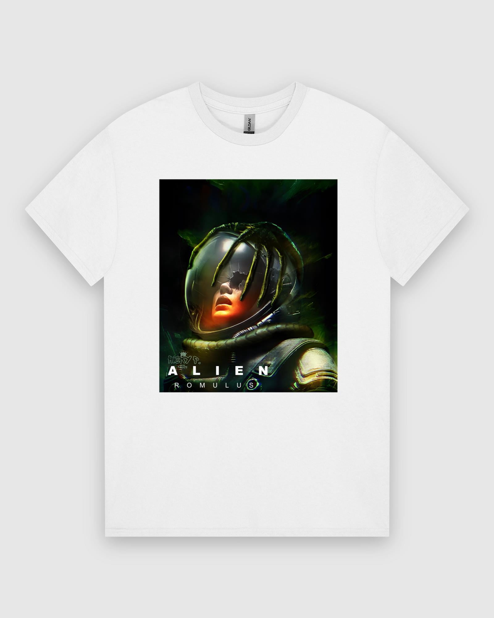Alien Romulus 2024 T-shirt Sci-Fi Movie Fan Graphic Cotton Shirt, for ...