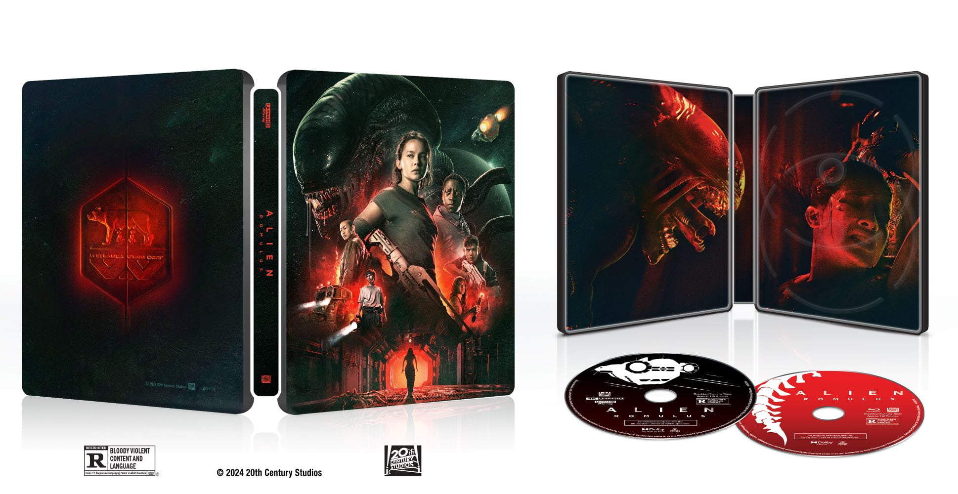 Alien Romulus (Steelbook) (4K Ultra HD + Blu-ray + Digital Copy)