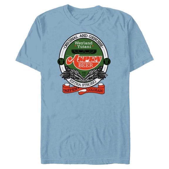 Alien: Romulus Weyland-Yutani Aspen Beer Logo - Short Sleeve Blended T-Shirt for Adults - Customized-Ocean Blue