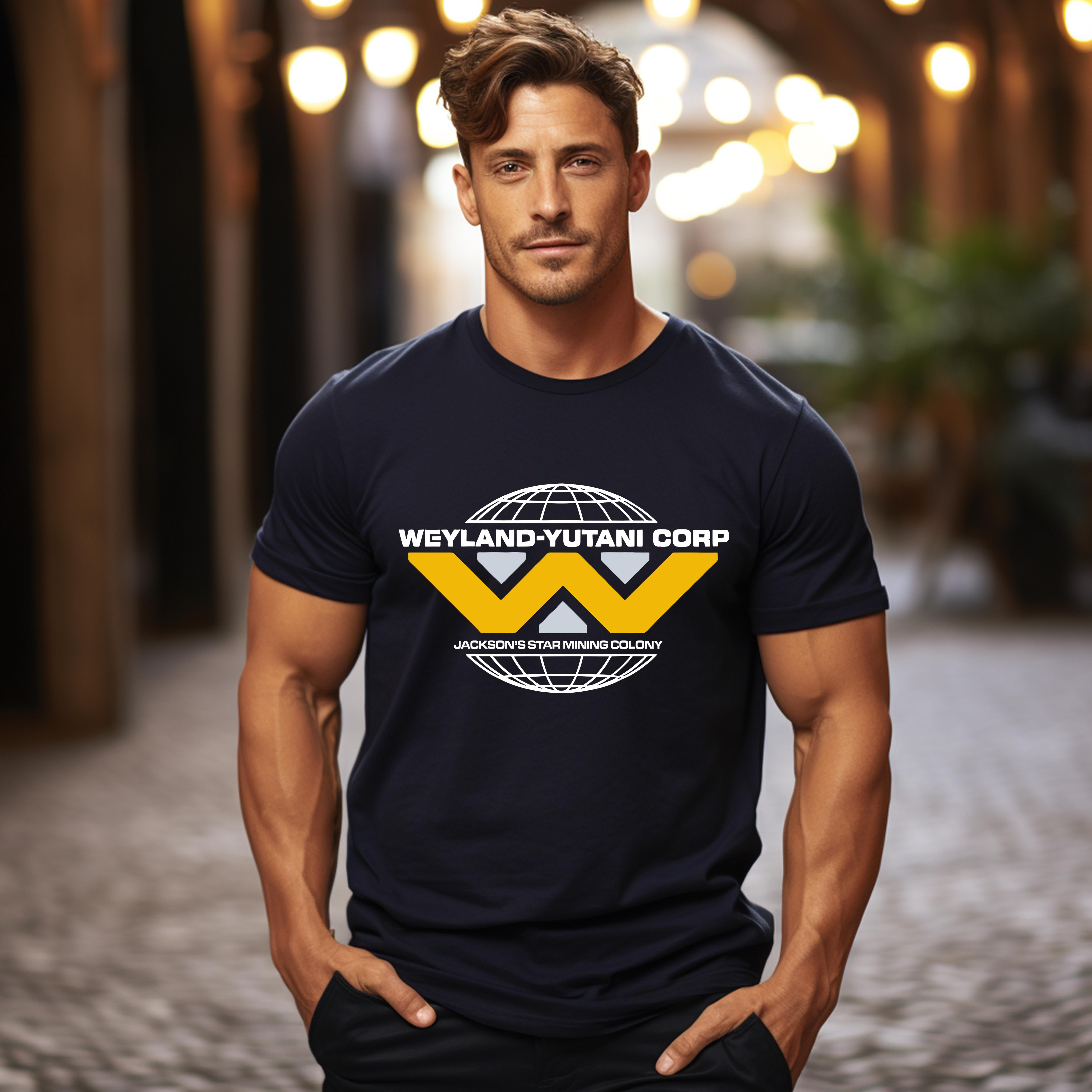 Alien Romulus Weyland Yutani Corp Mining Colony Badge TShirt Up To 4XL