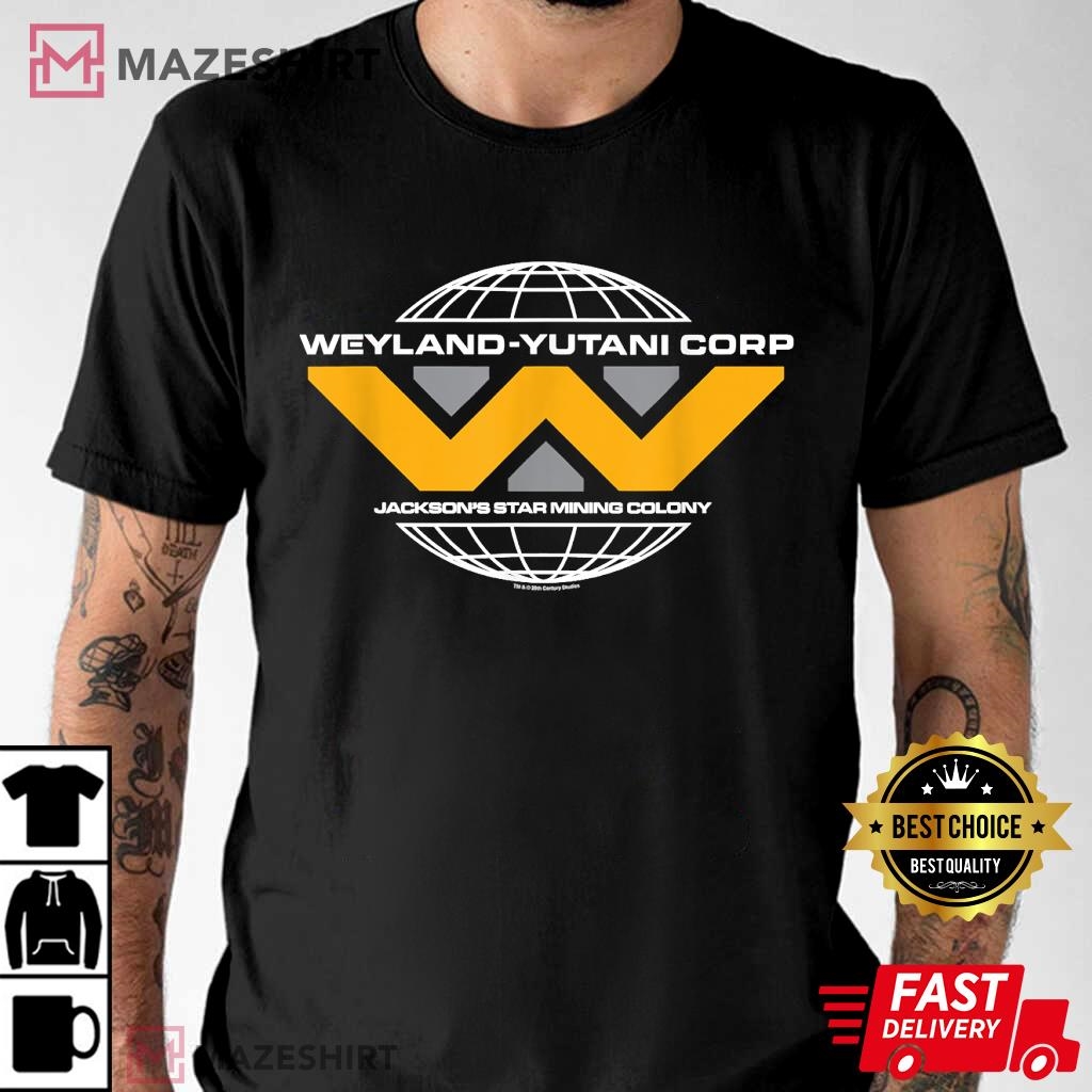 Alien Romulus Weyland Yutani Corp Mining Colony Badge TShirt