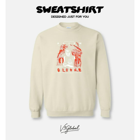 Alien Romulus Xeno Horror Sci-Fi Monster Movie Scary Xenomorph Creature Sweatshirt, for men & women, up to size 5XL