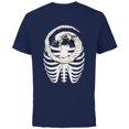 thumbnail image 1 of Alien: Romulus Xenomorph Chestburster in Ribcage Art - Short Sleeve Cotton T-Shirt for Adults - Customized-Navy, 1 of 5