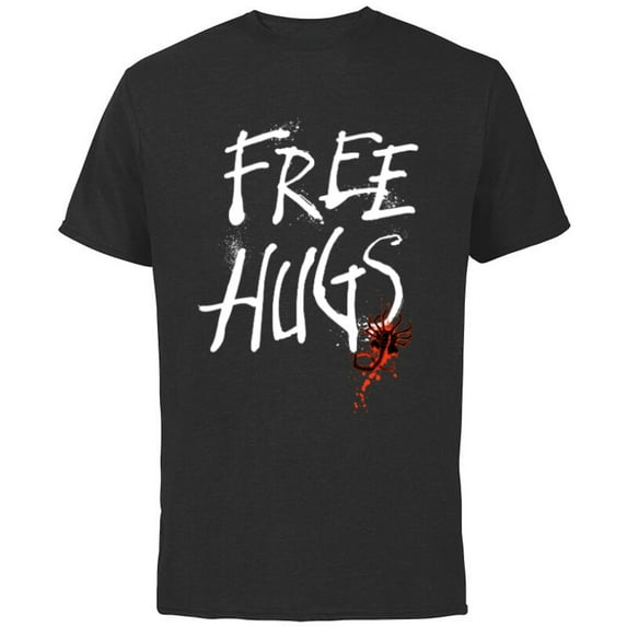 Alien: Romulus Xenomorph Facehugger Free Hugs - Short Sleeve Cotton T-Shirt for Adults - Customized-Black