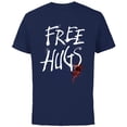 thumbnail image 1 of Alien: Romulus Xenomorph Facehugger Free Hugs - Short Sleeve Cotton T-Shirt for Adults - Customized-Navy, 1 of 5
