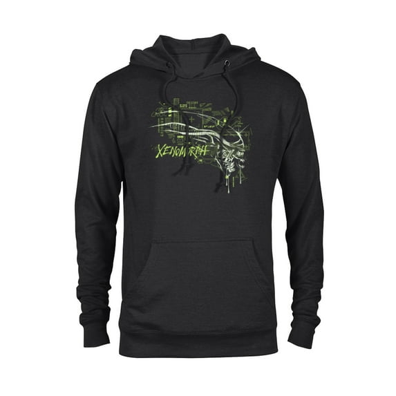 Alien: Romulus Xenomorph Head Over Tech - Pullover Hoodie for Adults - Customized-Black