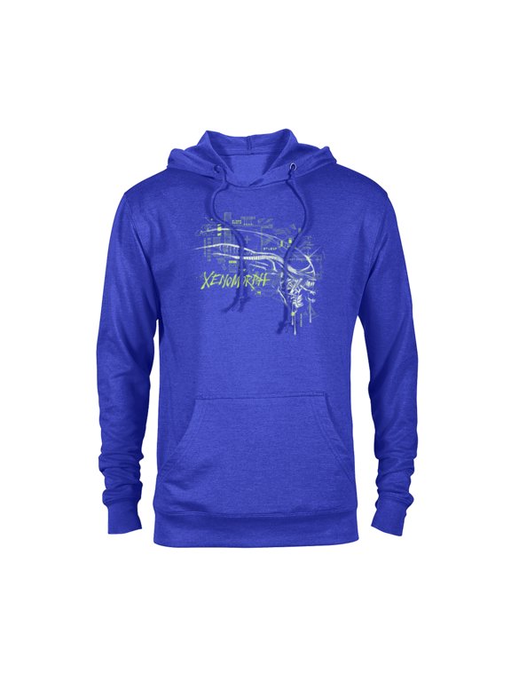 Alien: Romulus Xenomorph Head Over Tech - Pullover Hoodie for Adults - Customized-Royal
