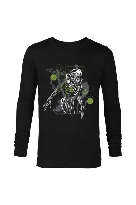 Alien: Romulus Xenomorph Tech Readout - Long Sleeve T-Shirt for Men - Customized-Black