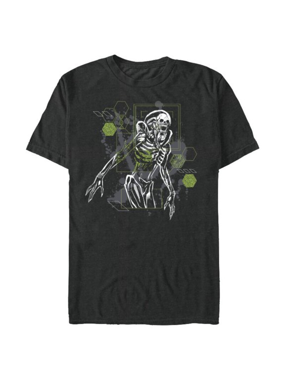 Alien: Romulus Xenomorph Tech Readout - Short Sleeve Blended T-Shirt for Adults - Customized-Dark Heather