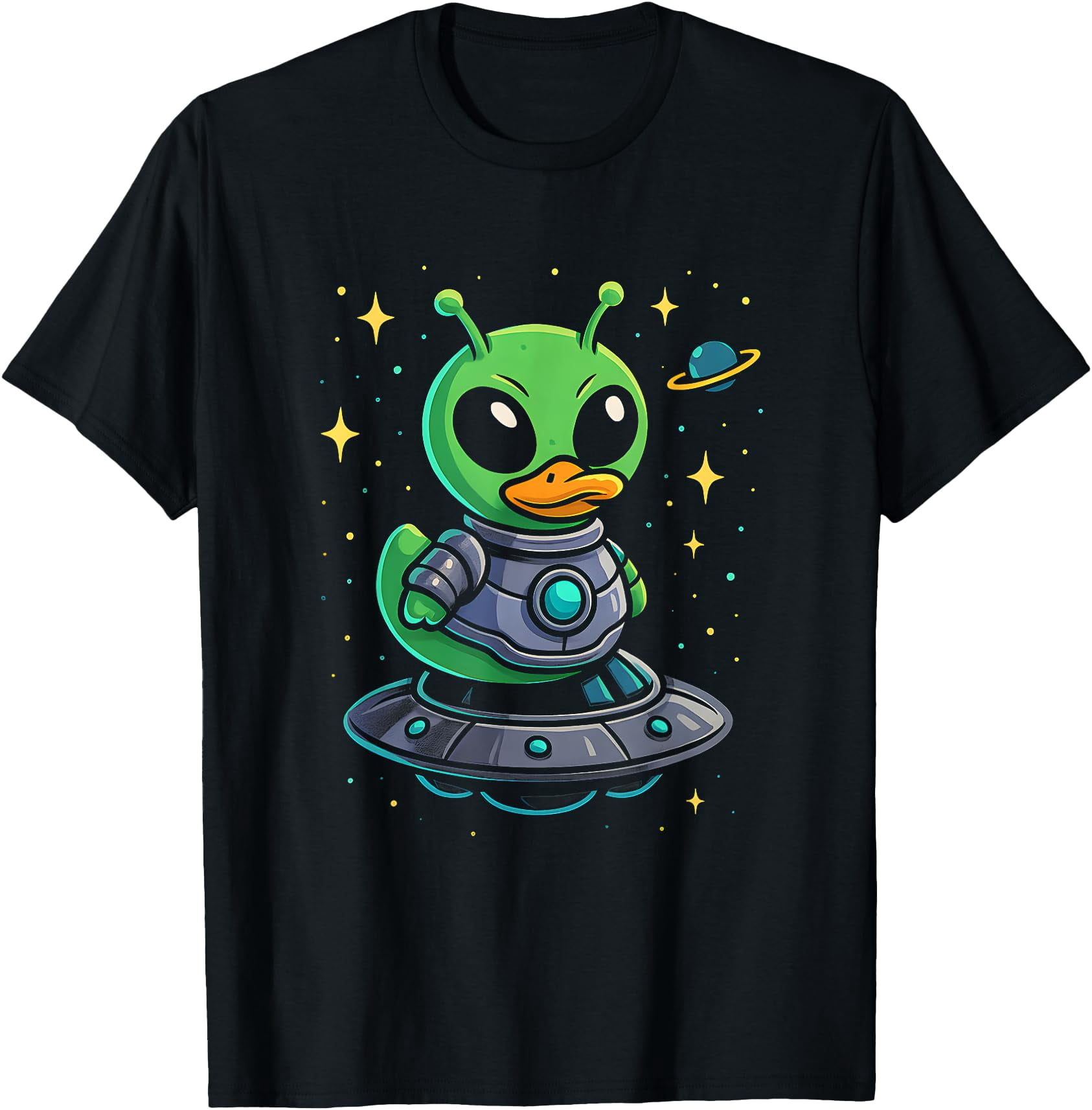 Alien Rubber Duck Cute Space Themed Bath Time Friend T-Shirt - Walmart.com