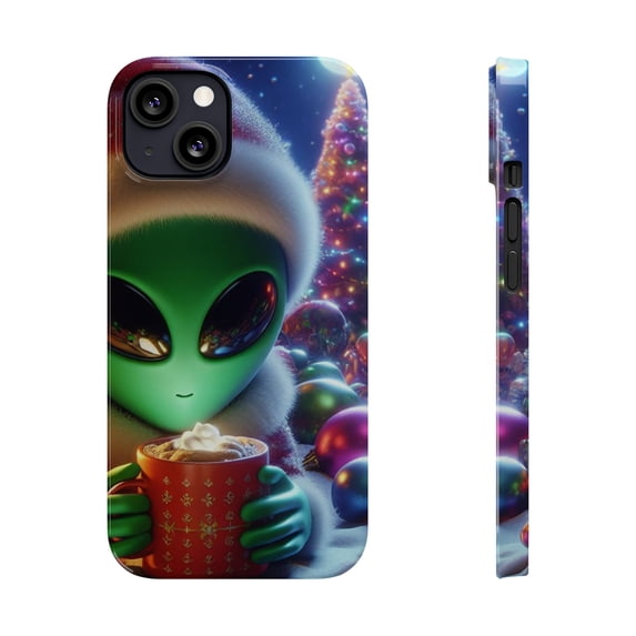 Alien Santa Claus Christmas Time Apple iPhone Cases Pro Max Ultra Plus Mini