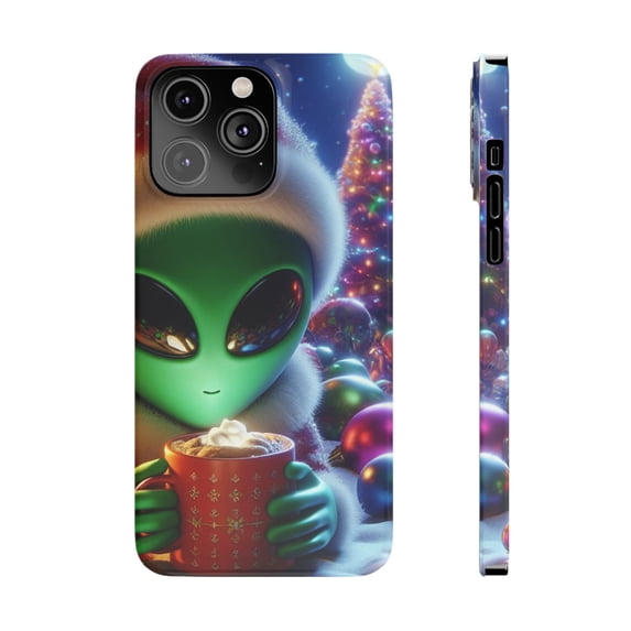 Alien Santa Claus Christmas Time Apple iPhone Cases Pro Max Ultra Plus Mini