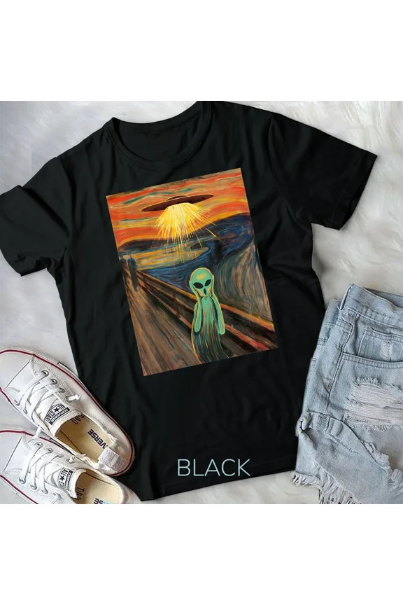 Alien Scream Painting Unisex T-shirt