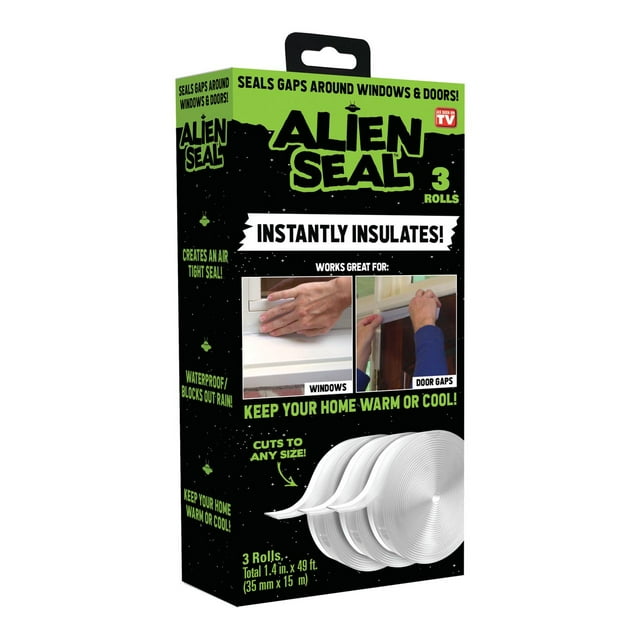 Alien Seal - Insulating Weatherproof Tape, 49 ft, Anti-Draft