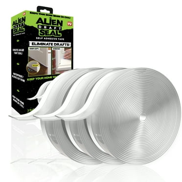 Alien Seal Draft Seal Window Door Seal Strip Transparent Windproof Sealing Tape Self Adhesive Draft Seal Tape 3 Rolls 49ft