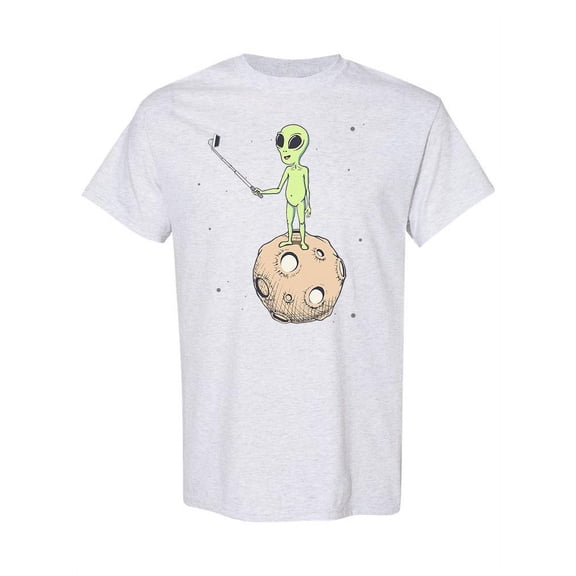 Alien Selfie On The Moon T-Shirt Women -Image by Shutterstock, Female Medium