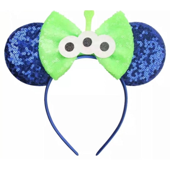 Alien Sequin Mickey Minnie Ears Headband / Minnie Inspired Princess Ears / Minnie Headband