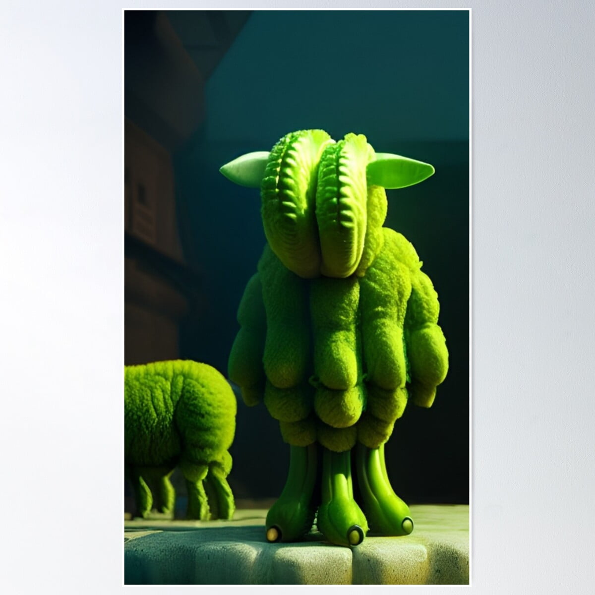 Alien Sheep Poster Wall Art, Modern Wall Decor For Living Room Bedroom ...