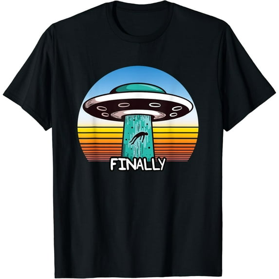 Alien Shirts, Abduction UFO Finally T-Shirt