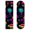 thumbnail image 1 of Alien Skateboard Stickers Pack of Two, Emery Surface PVC Back, 8.8x32.6in/22.4x83cm-Length Design Decals Kit for Skateboard Decoration, 1 of 5