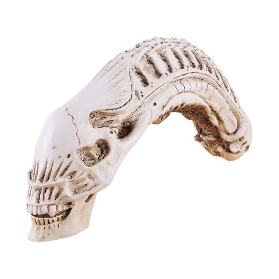 Alien Skull Collectible Figurine Scary Resin Alien Skeleton Craft Skull Ornaments 18 Inch L