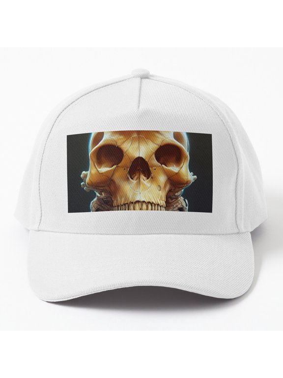 Alien Skull Man Baseball Cap, Sci-Fi Character Graphic Design, Classic Everyday Hat