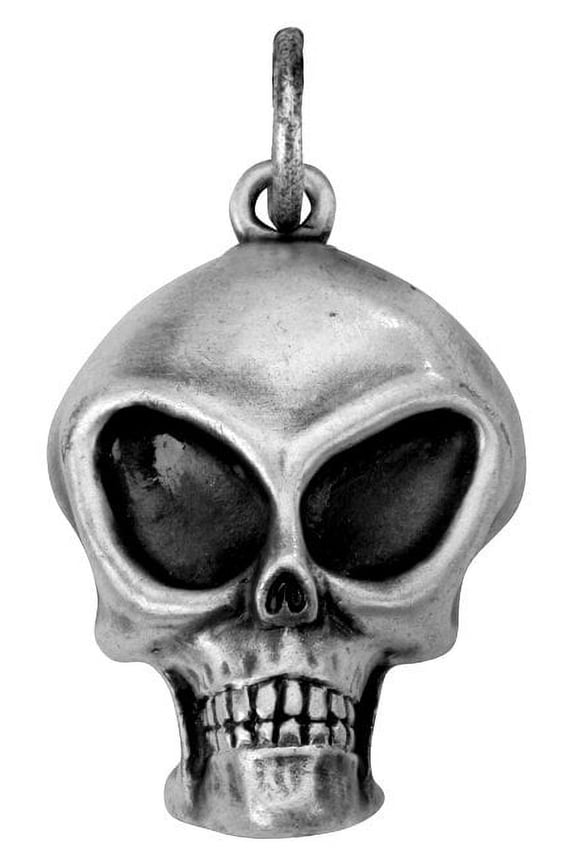 Alien Skull Pendant - Collectible Medallion Necklace Accessory Jewelry