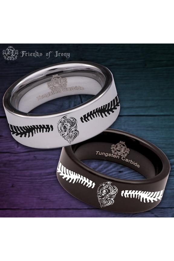 Alien Skull Tungsten Carbide Ring