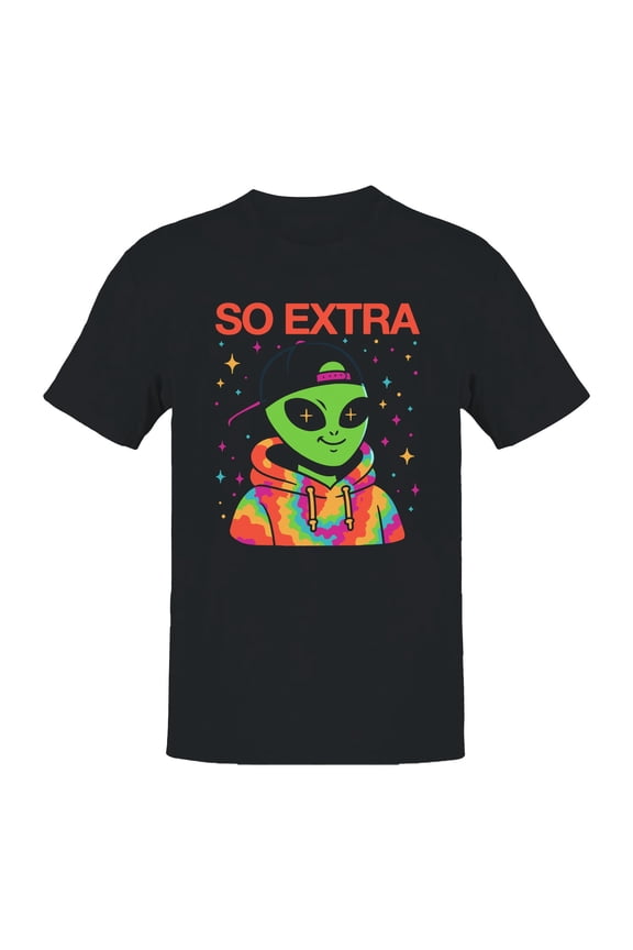 Alien "So Extra" Colorful Style Men's T-shirt