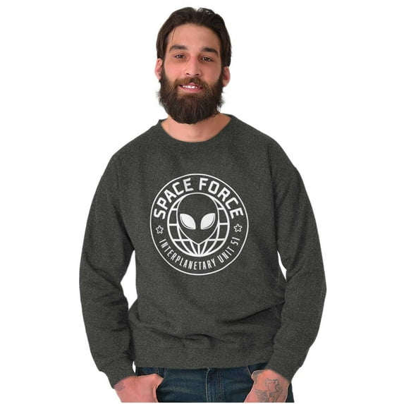 Alien Space Force Area 51 Believers Sweatshirt for Men or Women Brisco Brands 2X