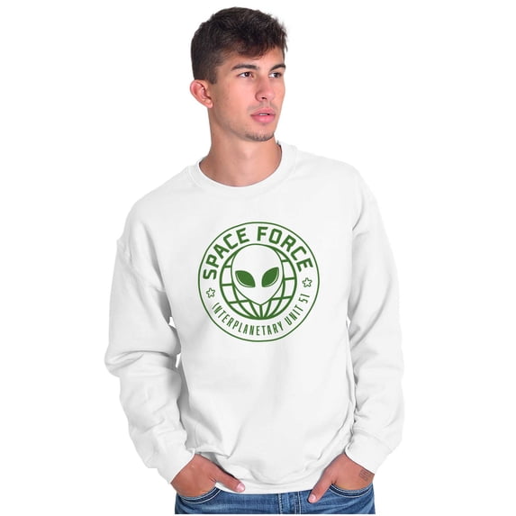 Alien Space Force Area 51 Believers Unisex Plus Fleece Graphic Sweatshirt Brisco Brands 4X