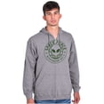 thumbnail image 1 of Alien Space Force Area 51 Believers Unisex Fleece Graphic Zip Up Hoodie Brisco Brands 2X, 1 of 3