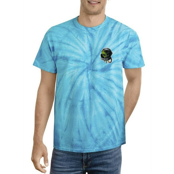 Alien Space Helmet Men T-Shirt Tie Dye Cyclone Men -Image by Shutterstock, Male XX-Large