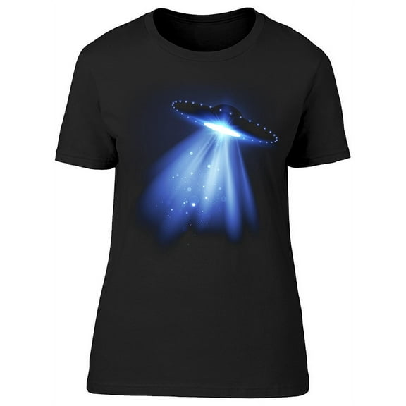 Alien Spaceship Background T-Shirt Women -Image by Shutterstock, Female Medium
