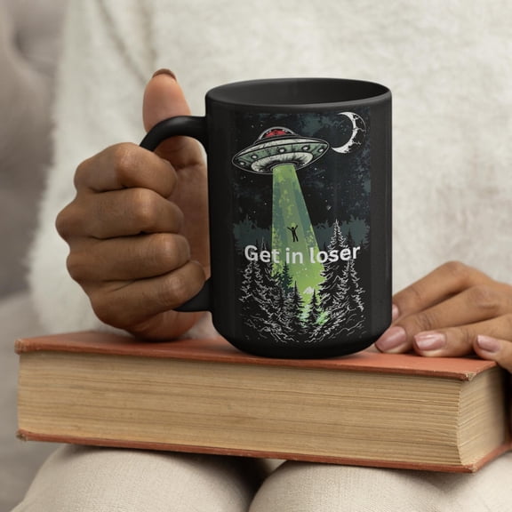 Alien Spaceship Coffee Mug: Funny Sci-Fi Drinkware (11oz, 15oz)