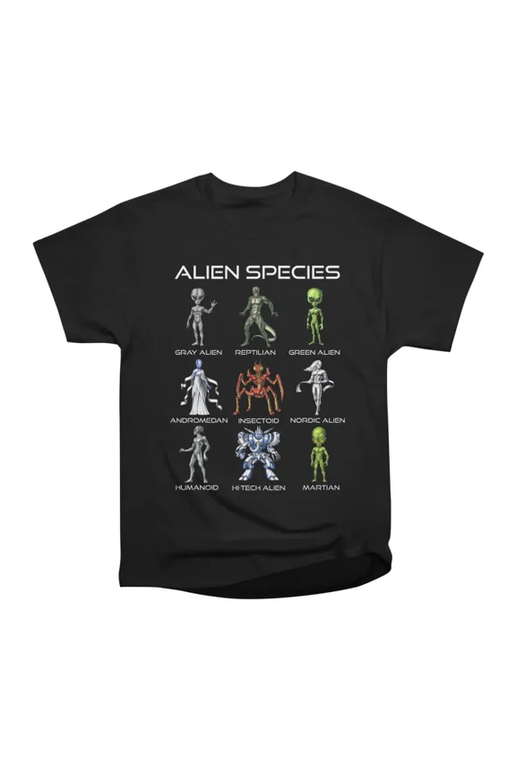 Alien Species T-Shirt Tee Gift For Him Merch For Her Apparel For Friend