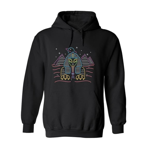 Alien Sphinx Design Hoodie Men -Image by Shutterstock, Male Small