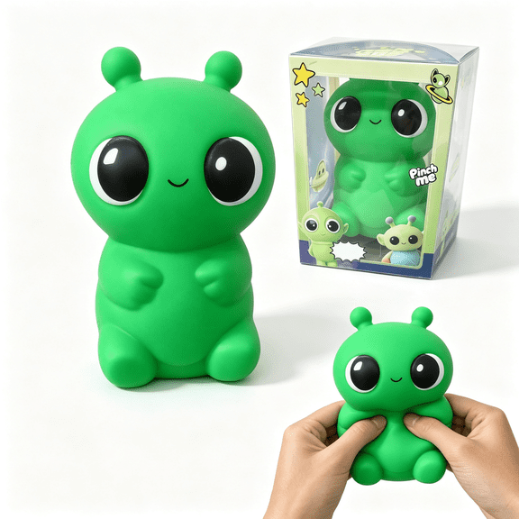 Alien Squishy Toy, Space Themed Slow Rising Squishy Toys, Cute Character Stress Relief Fidget Toy, 1PC for Desktop Ornament, Holiday and Birthday Party