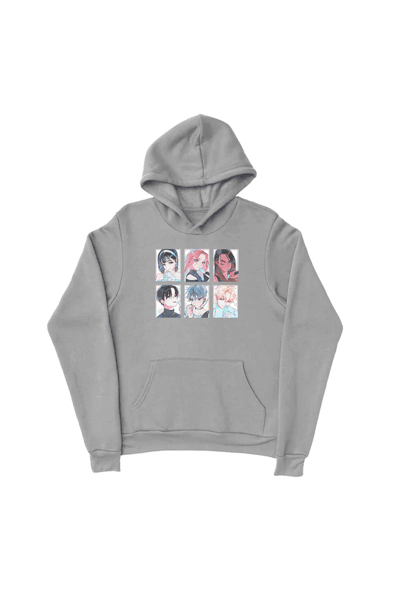 Alien Stage ALNST Classic Unisex Merch Hoodies - Cotton Long Sleeve Pullover, Hooded Casual Streetwear for Men Women,XXS,Gray