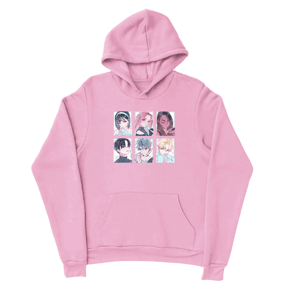 Alien Stage ALNST Classic Unisex Merch Hoodies - Cotton Long Sleeve Pullover, Hooded Casual Streetwear for Men Women,XXXXL,Pink