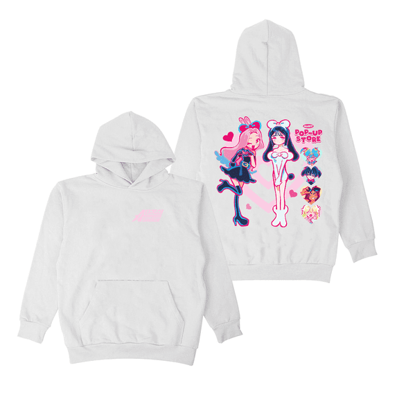 Alien Stage ALNST Merch Hoodies Pink Heart Logo Mizi Sua Merch Hoodie Unisex Pullover Long Sleeve
