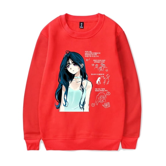 Alien Stage ALNST Merch Long Sleeve Sua Korean Printed Hooded Sweatshirt Pullover Streetwear