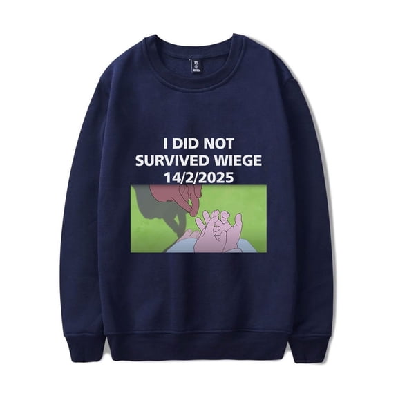 Alien Stage ALNST Merch Sweatshirt I Did Not Survived Wiege Long Sleeve Unisex Crewneck Sweatshirts
