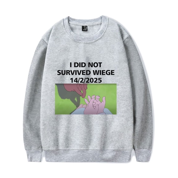 Alien Stage ALNST Merch Sweatshirt I Did Not Survived Wiege Long Sleeve Unisex Crewneck Sweatshirts