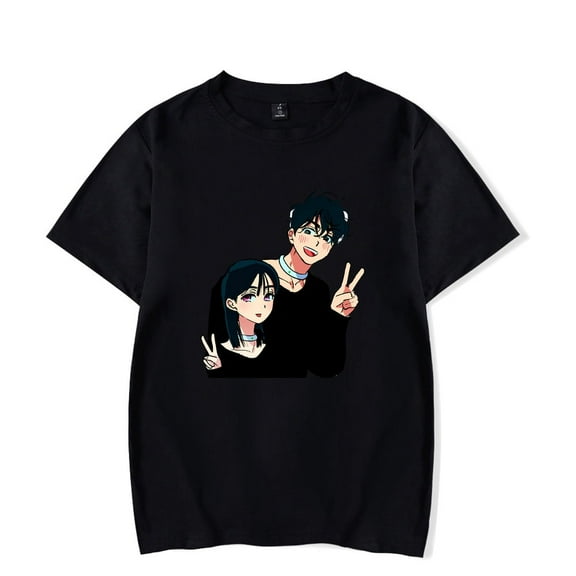 Alien Stage ALNST Merch T-Shirt Korean Anime Tops Short Sleeves Men Women Crewneck Tee Streetwear