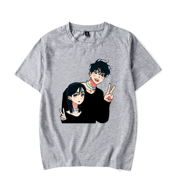 Alien Stage ALNST Merch T-Shirt Korean Anime Tops Short Sleeves Men Women Crewneck Tee Streetwear